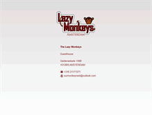 Tablet Screenshot of lazymonkeys.net